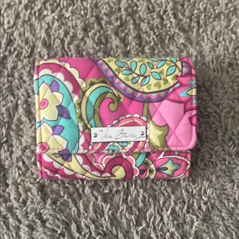 Vibrant Pink Wallet with ID Slot